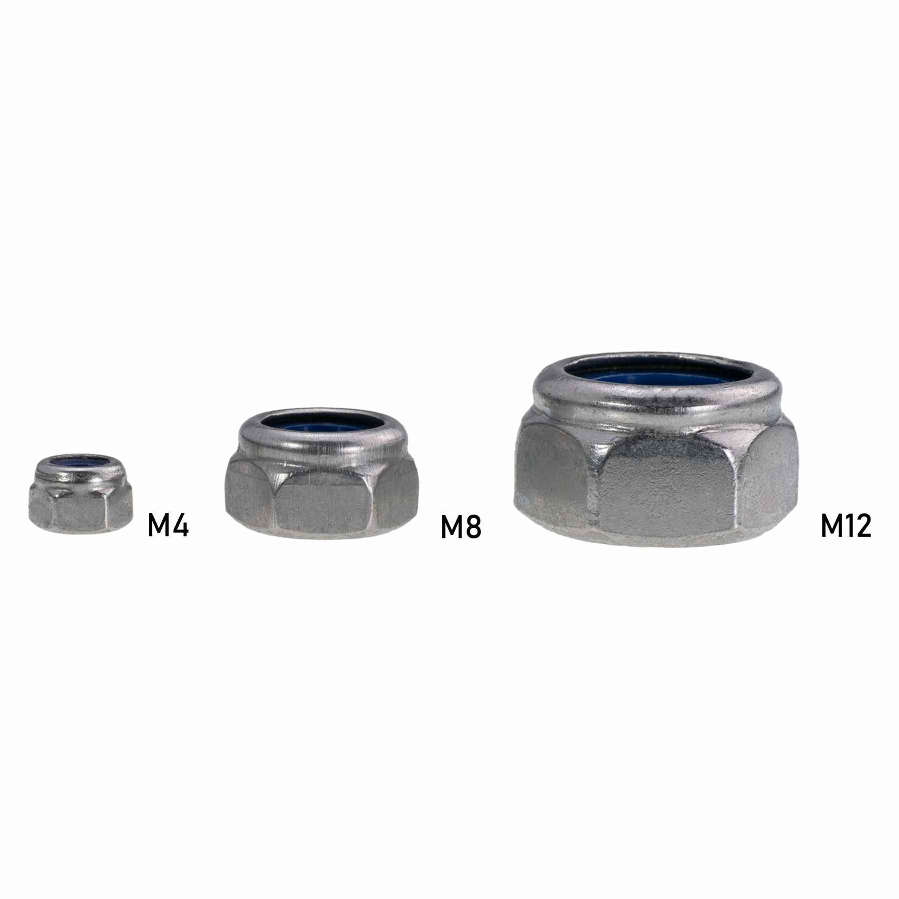 Selbstsichernde Nylon-H-Muttern DIN 985 - M10 x 1,25 mm - VI10053 