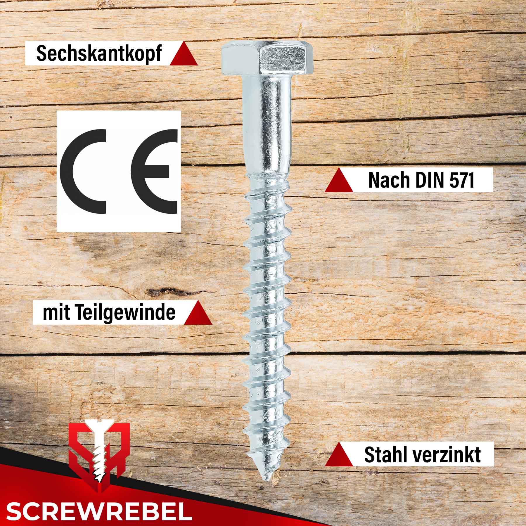 Keenberk Hohlschraube Schraube Länge 25 mm - 70 mm für