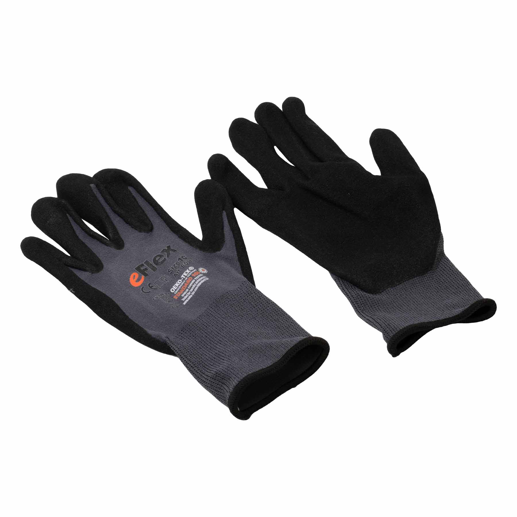 Asatex Nitril- Mikroschaumhandschuh , grau / Größe 10