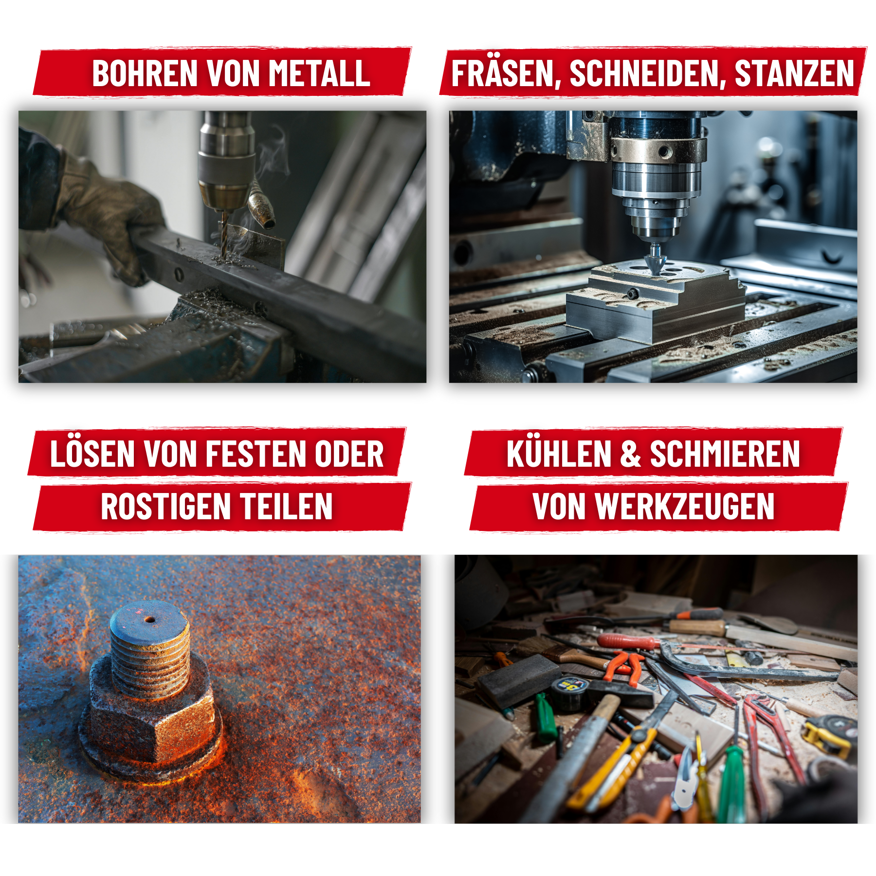 Bohr- & Schneidöl für Zerspannungsoperationen Leicht- und Buntmetallen