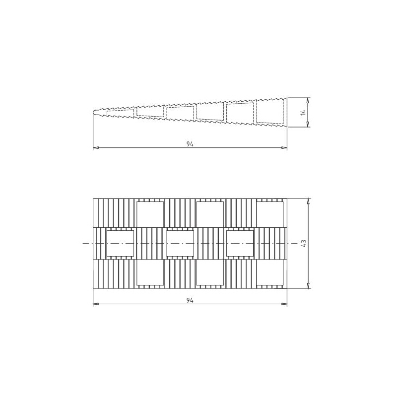 Kosche Rechteckleiste Buche 950 x 40 x 5 mm | Baumarkt