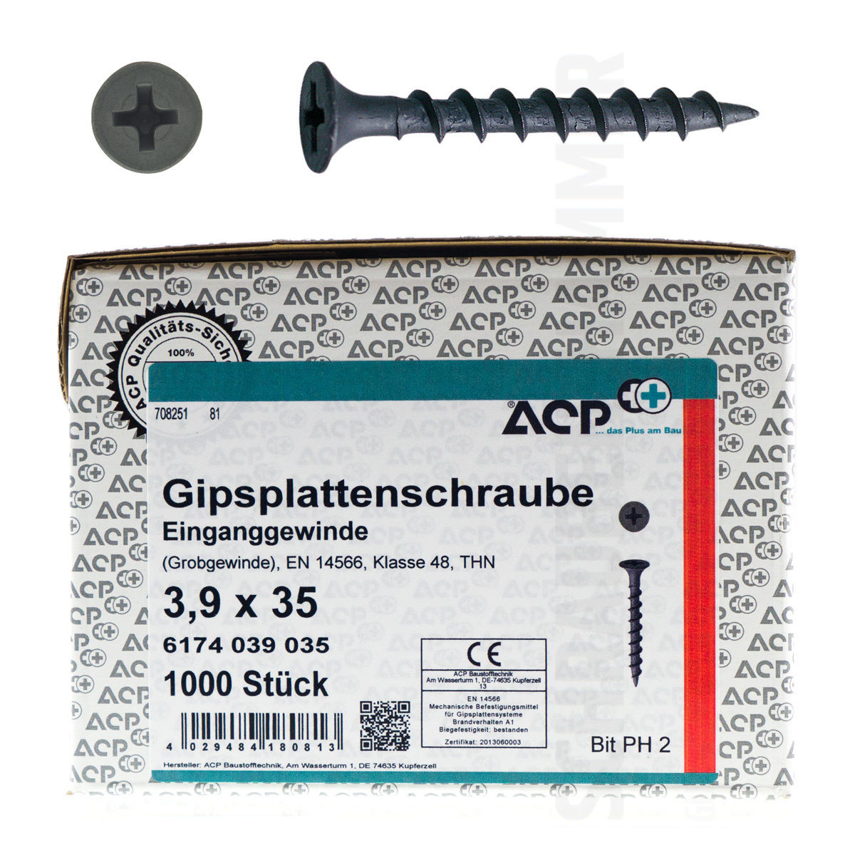 ACP Schnellbauschrauben Grobgewinde 3,9 x 55 mm, 500 Stück